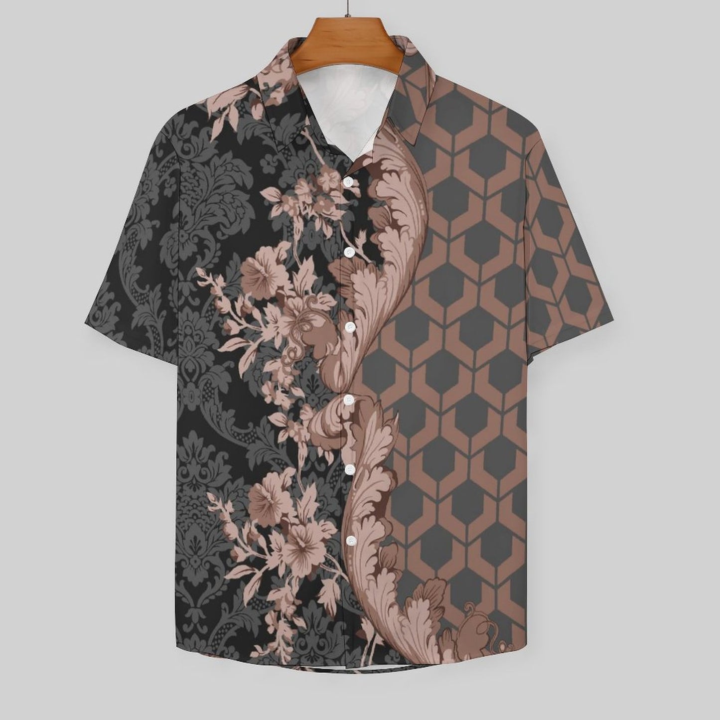 Men's Fashion Casual Printed Short Sleeve Shirts 2306101115