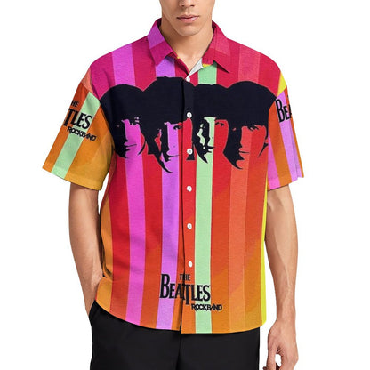 Men's Fashion Casual Printed Short Sleeve Shirts 2306102218