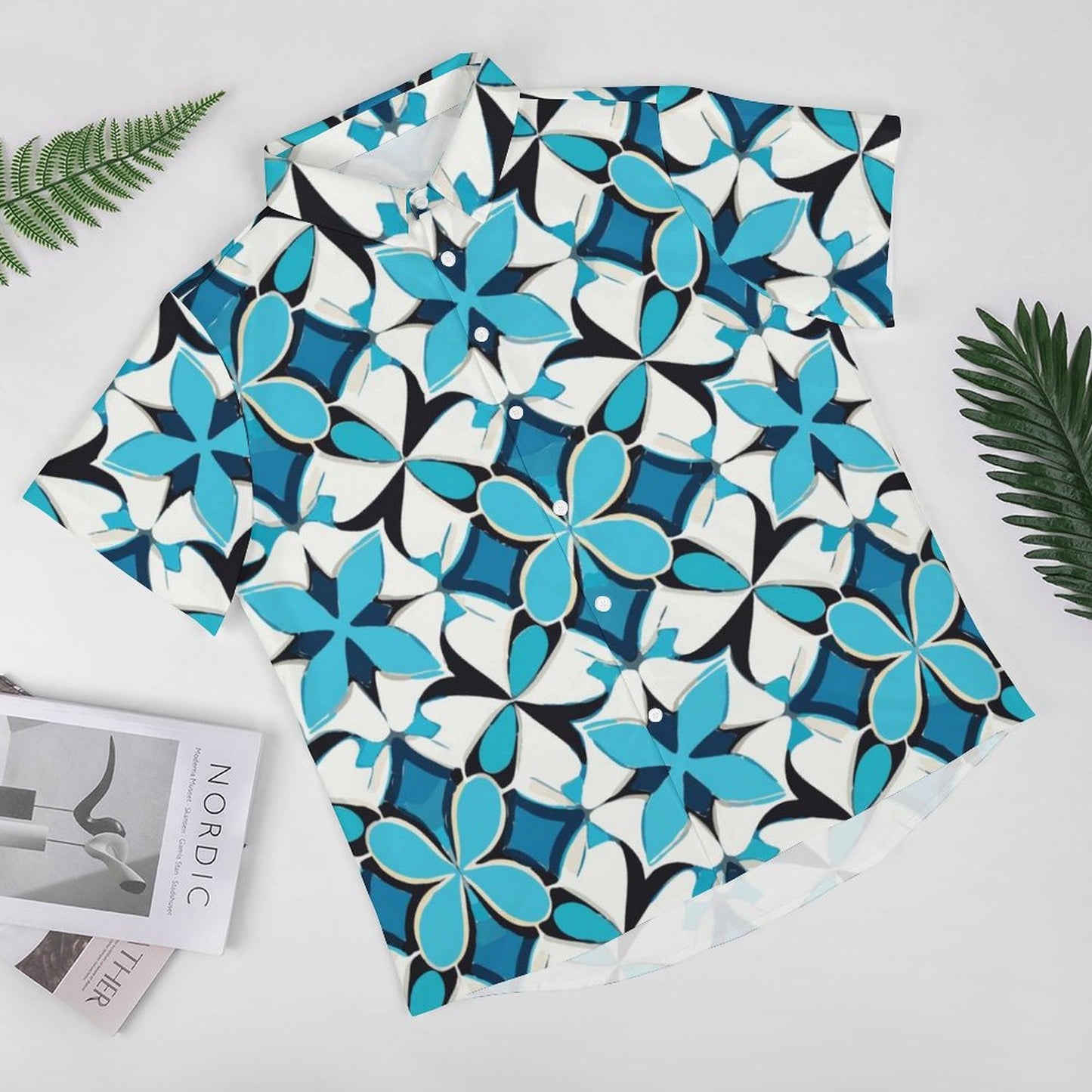 Men's Fashion Casual Printed Short Sleeve Shirts 2306100443