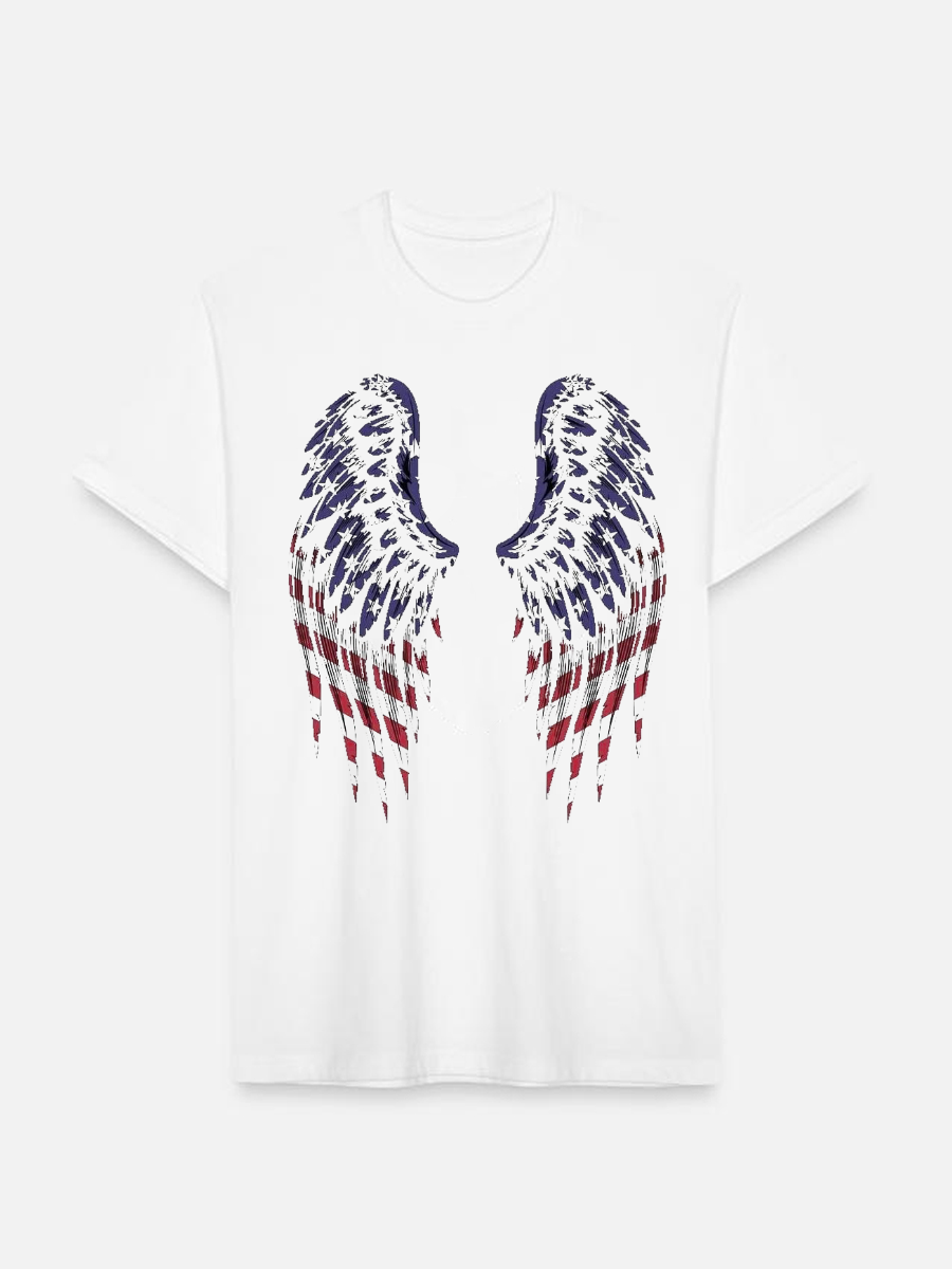 Men's Casual Printed Round Neck Short Sleeve T-Shirt