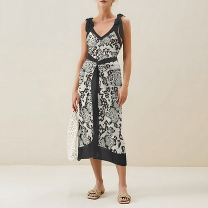 Casual Printed One-Piece Swimsuit And Cover Up 2305102872