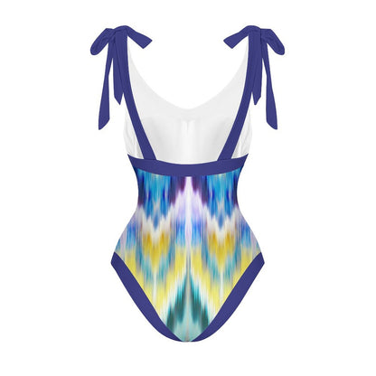 Casual Printed One-Piece Swimsuit And Cover Up 2305104147