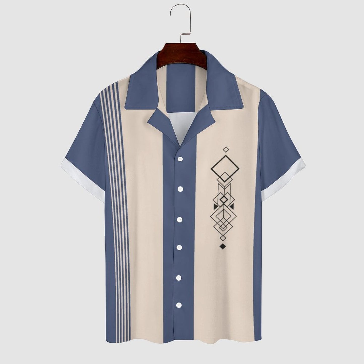 Men's Hawaiian Print Casual Shirt 2304104792