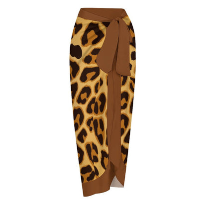 Casual Printed One-Piece Swimsuit And Cover Up 2305102682