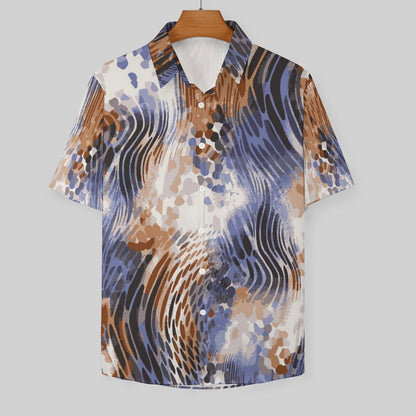 Men's Fashion Casual Printed Short Sleeve Shirts 2306105116