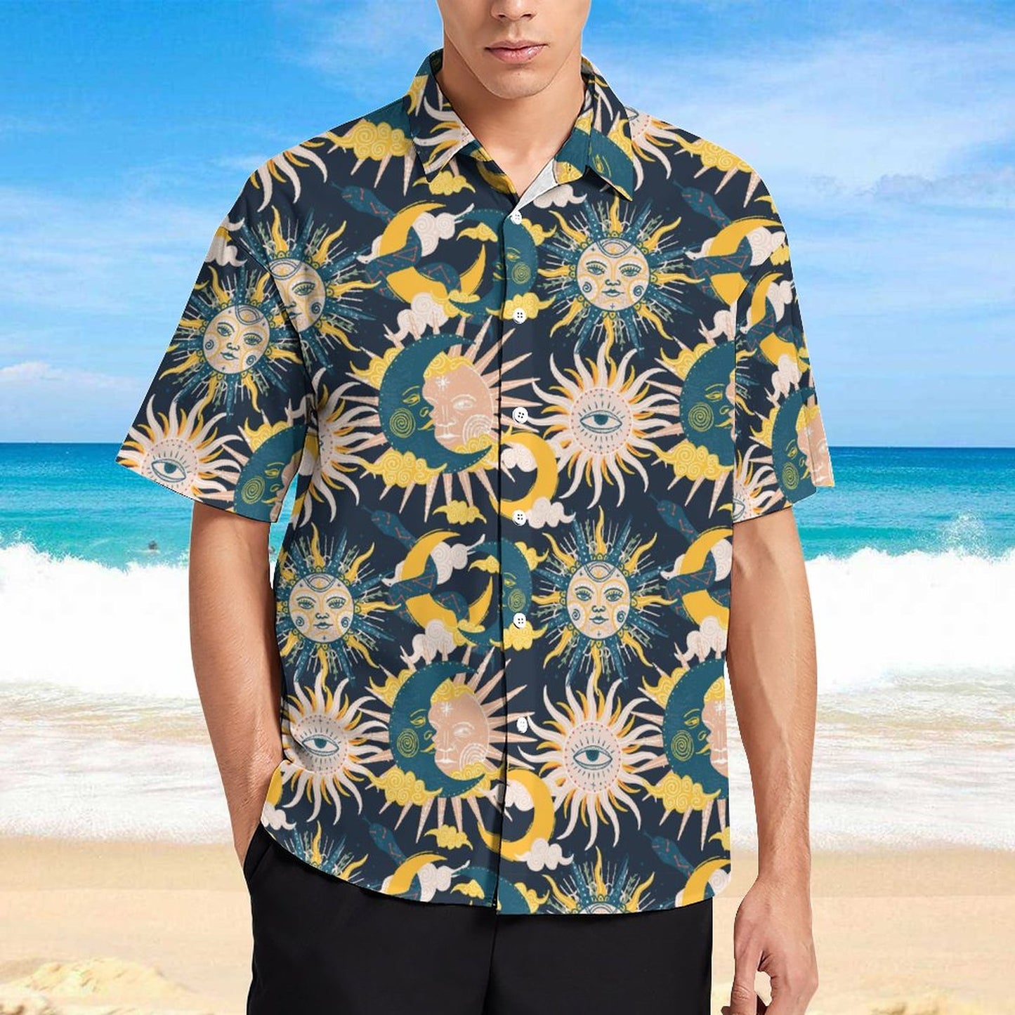 Men's Fashion Casual Printed Short Sleeve Shirts 2306100968