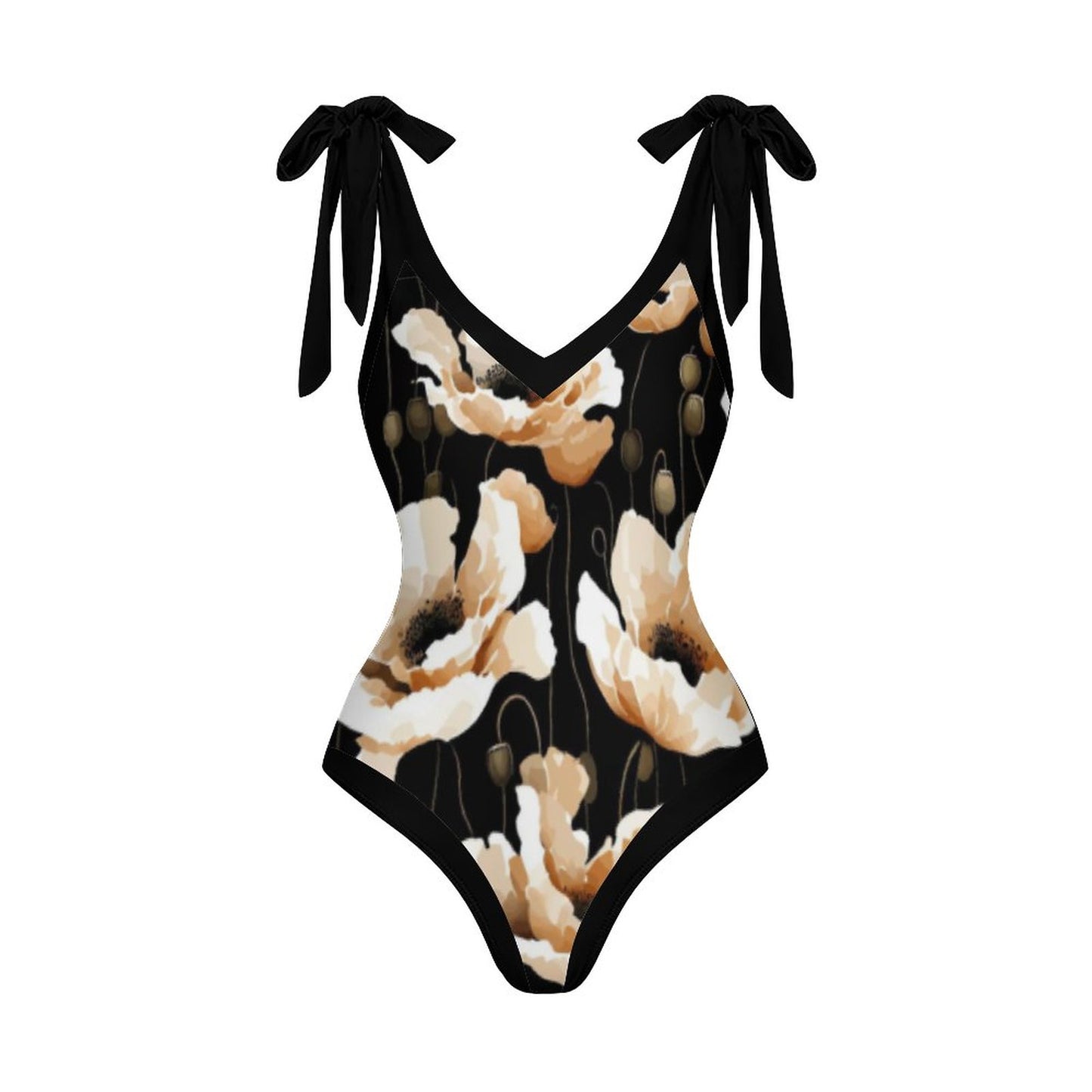Casual Printed One-Piece Swimsuit And Cover Up 2305102673