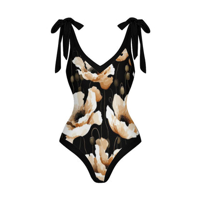 Casual Printed One-Piece Swimsuit And Cover Up 2305102673