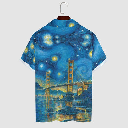 Men's Hawaiian Print Casual Shirt 2304105717