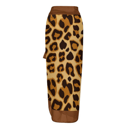 Casual Printed One-Piece Swimsuit And Cover Up 2305102682