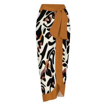 Casual Printed One-Piece Swimsuit And Cover Up 2305102497