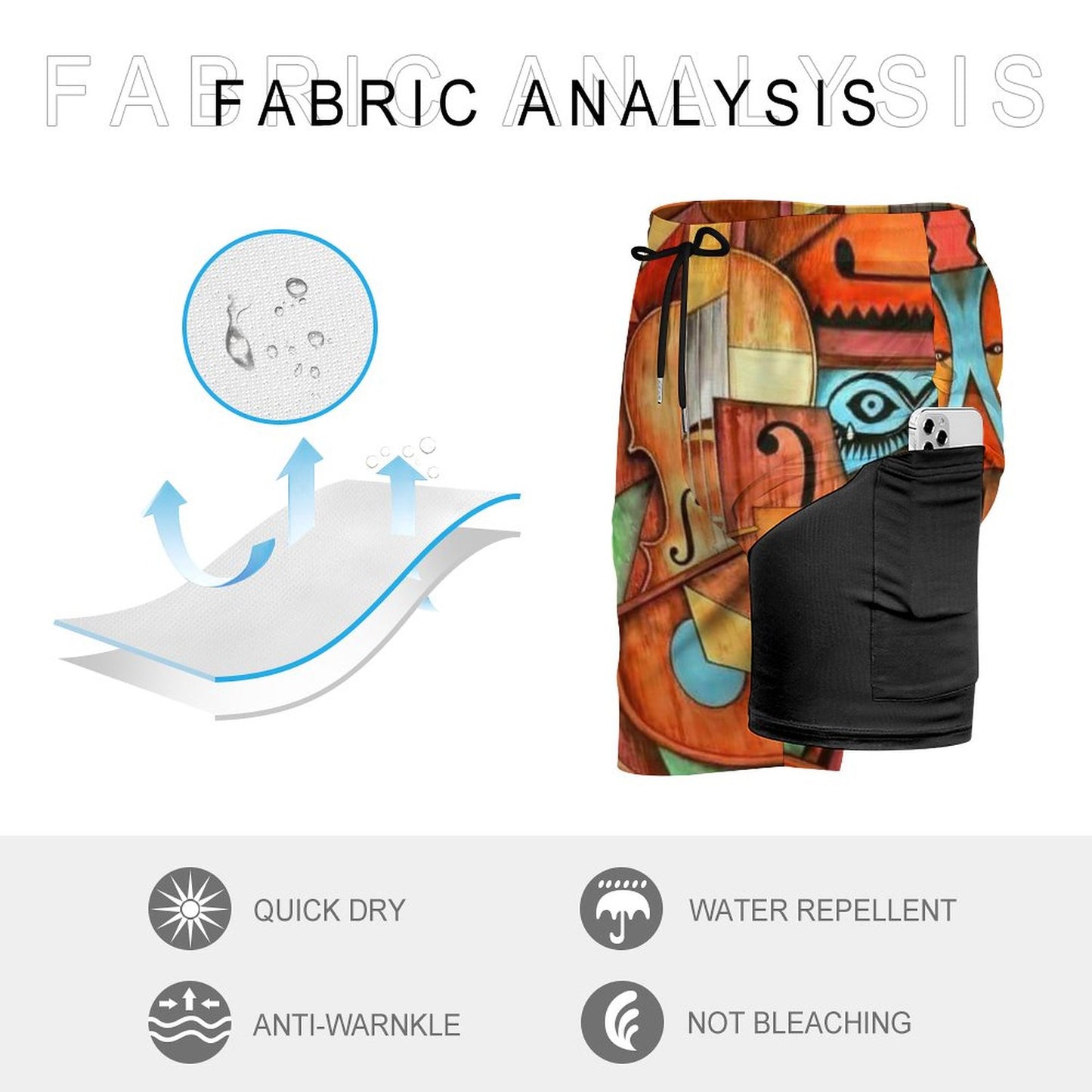 Men's sports fashion beach shorts 2304103708
