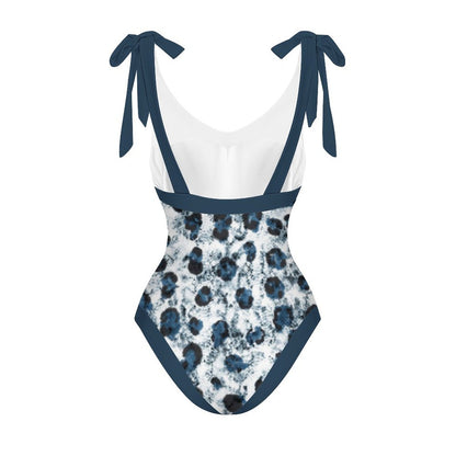 Casual Printed One-Piece Swimsuit And Cover Up 2305102605