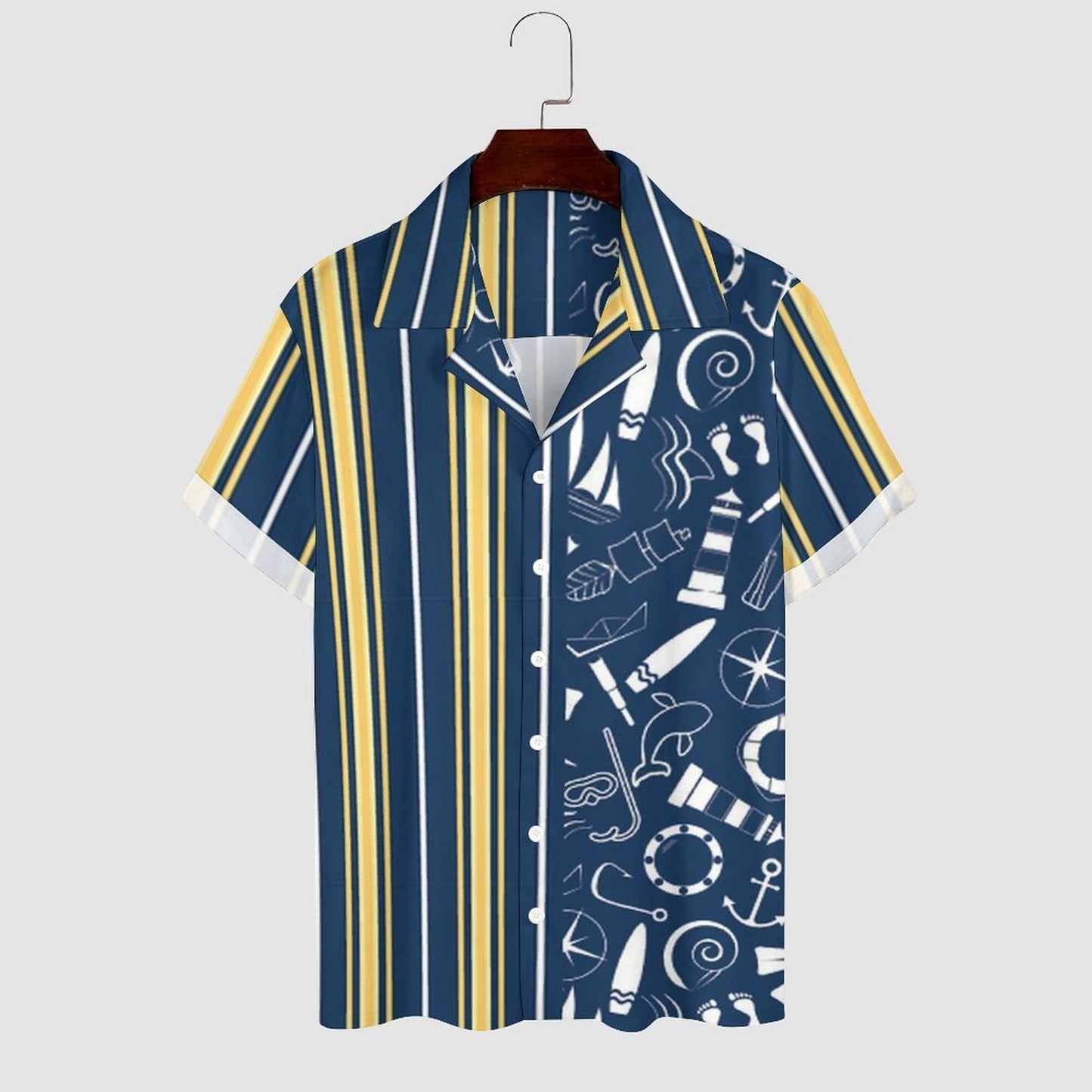 Men's Hawaiian Print Casual Shirt 2304104637