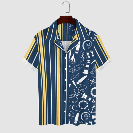 Men's Hawaiian Print Casual Shirt 2304104637