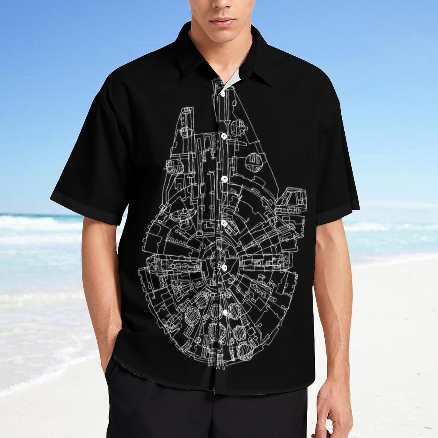 Men's Fashion Casual Printed Short Sleeve Shirts 2306101503