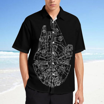 Men's Fashion Casual Printed Short Sleeve Shirts 2306101503
