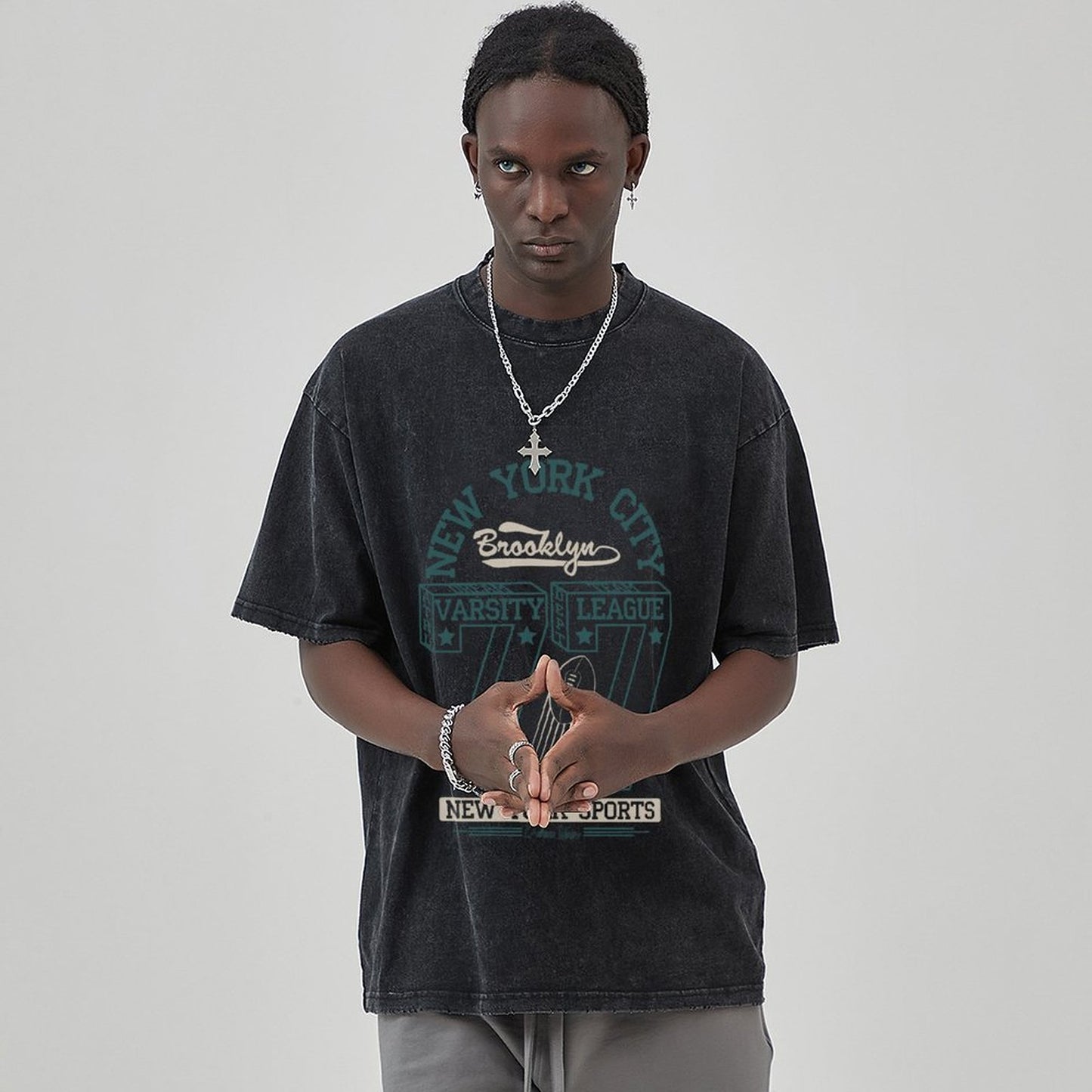 Unisex Vintage Solid Wash T-Shirts 2305101592