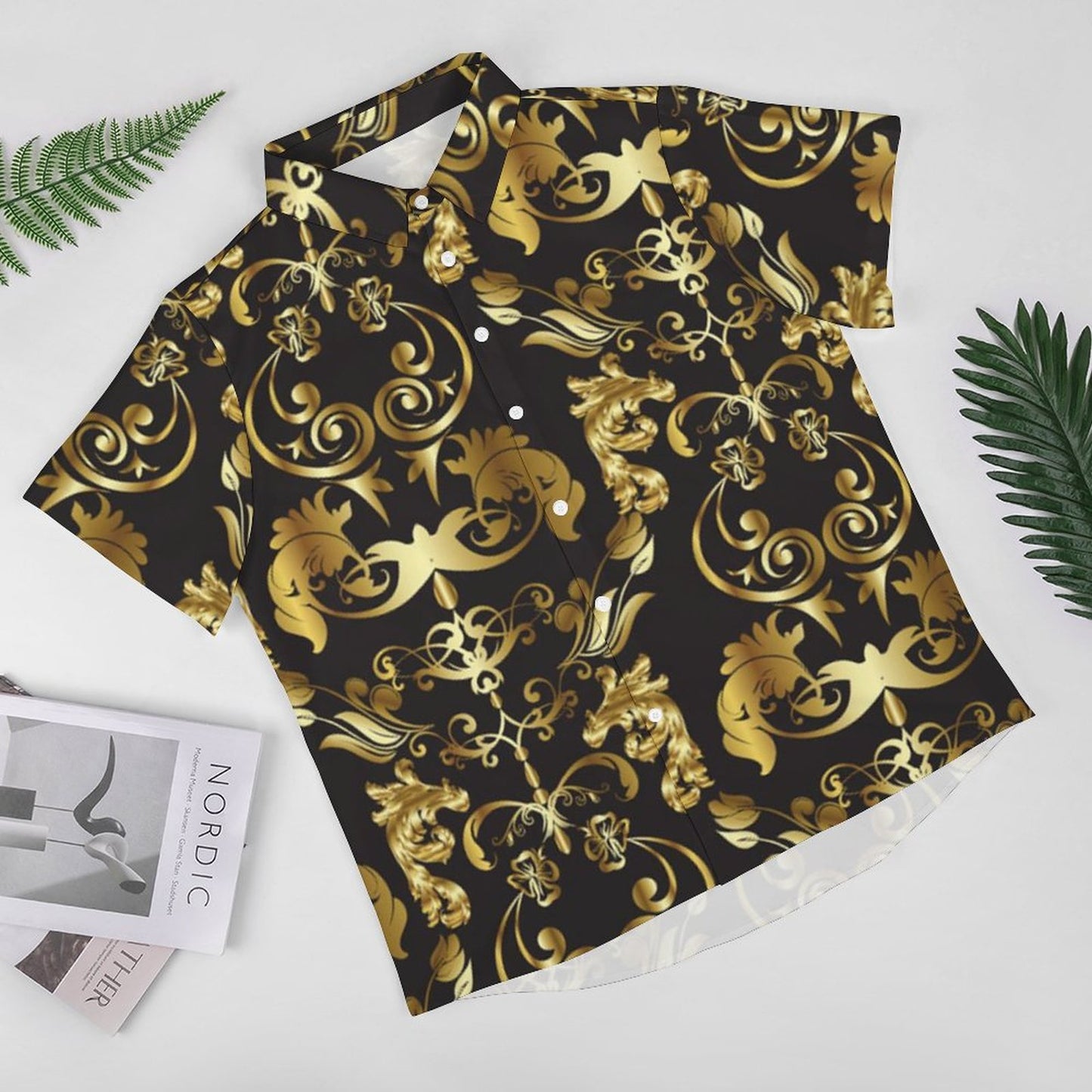 Men's Fashion Casual Printed Short Sleeve Shirts 2306100029