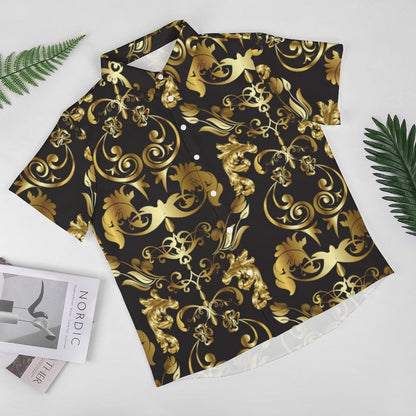 Men's Fashion Casual Printed Short Sleeve Shirts 2306100029