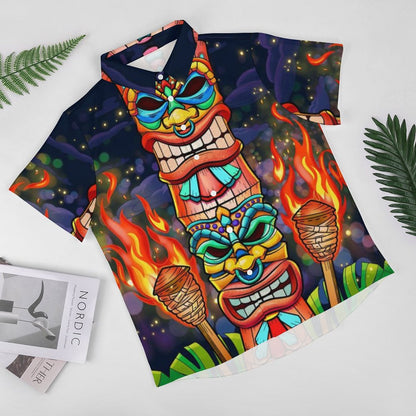 Men's Hawaiian Print Resort Shirt 2305101680