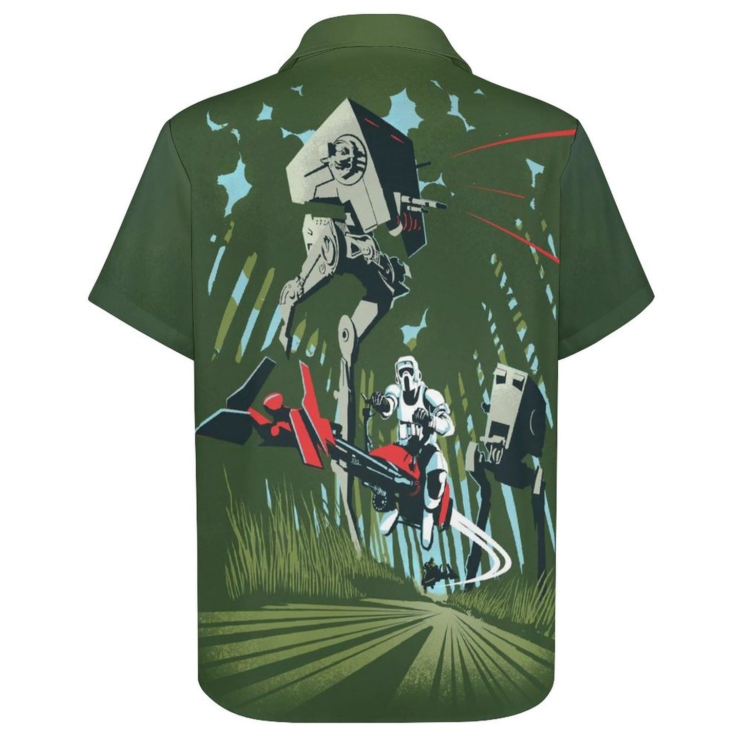 Men's Fashion Casual Printed Short Sleeve Shirts 2306101396