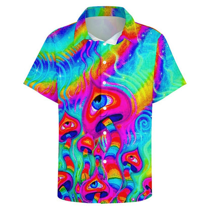 Men's Fashion Casual Printed Short Sleeve Shirts 2306104435