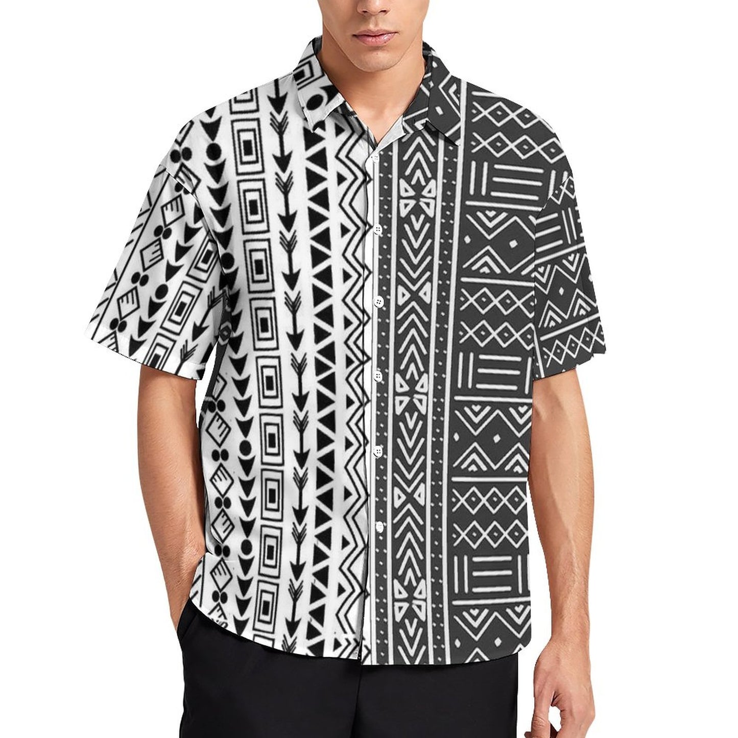 Men's Fashion Casual Printed Short Sleeve Shirts 2306101714