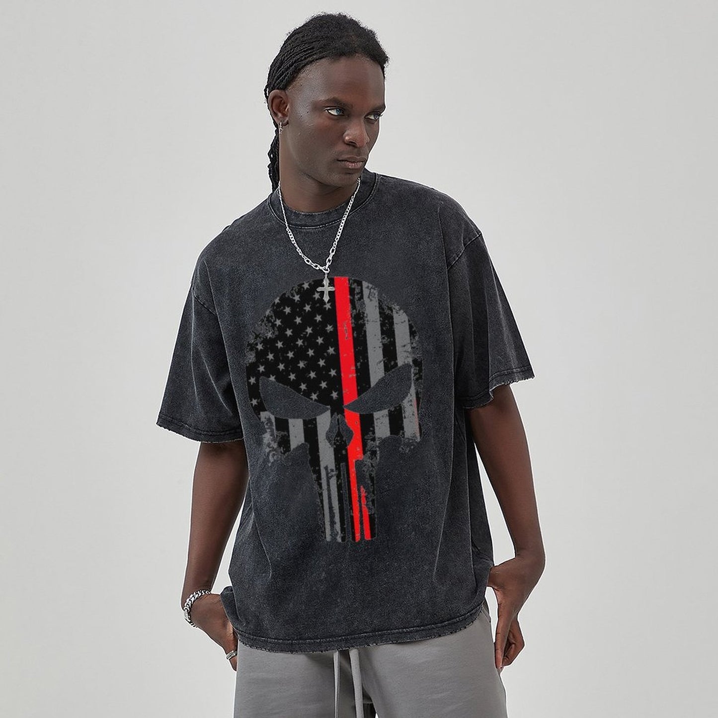 Unisex Vintage Solid Wash T-Shirts 2305104097