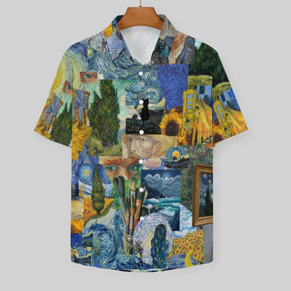Men's Hawaiian Print Resort Shirt 2305101772