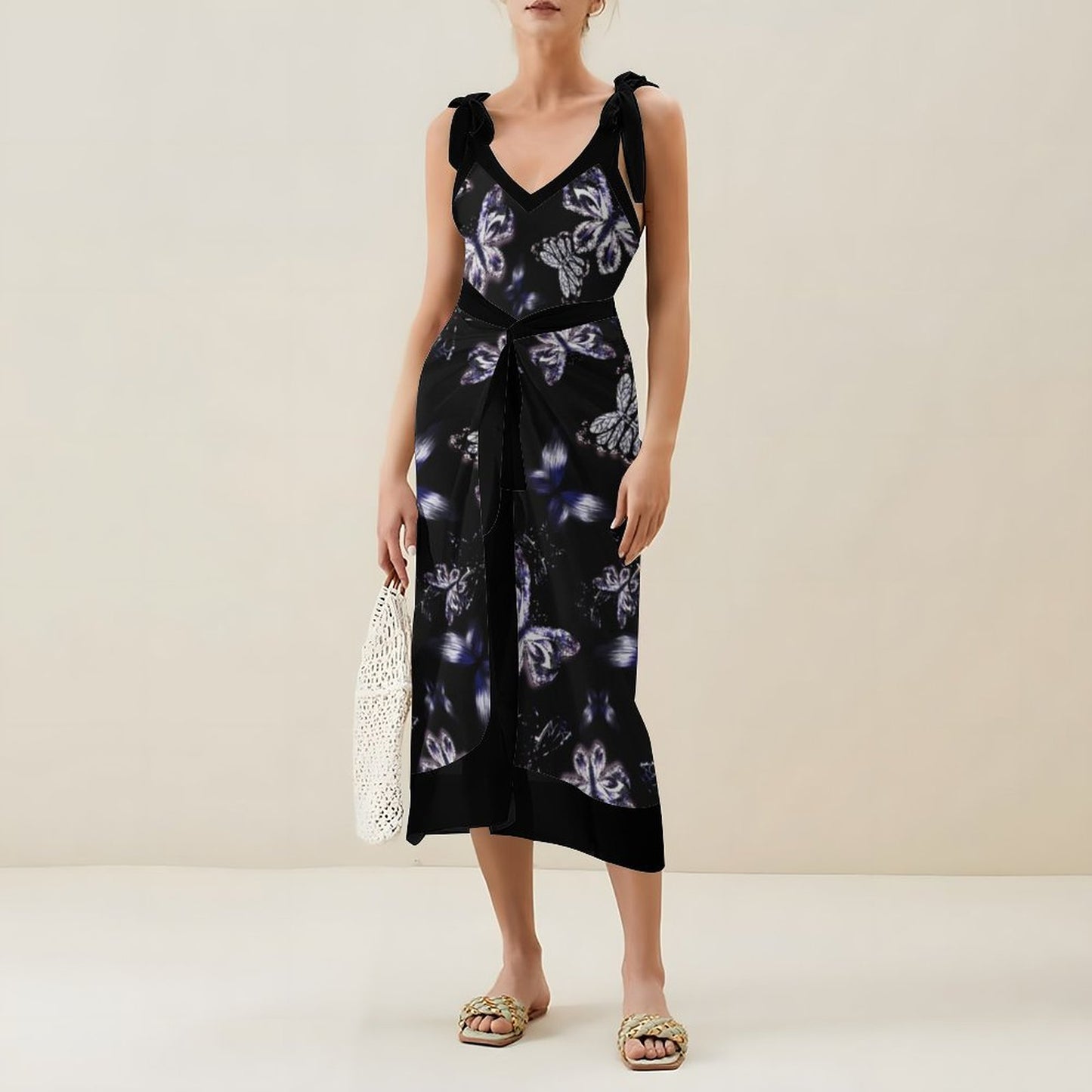 Casual Printed One-Piece Swimsuit And Cover Up 2305103033