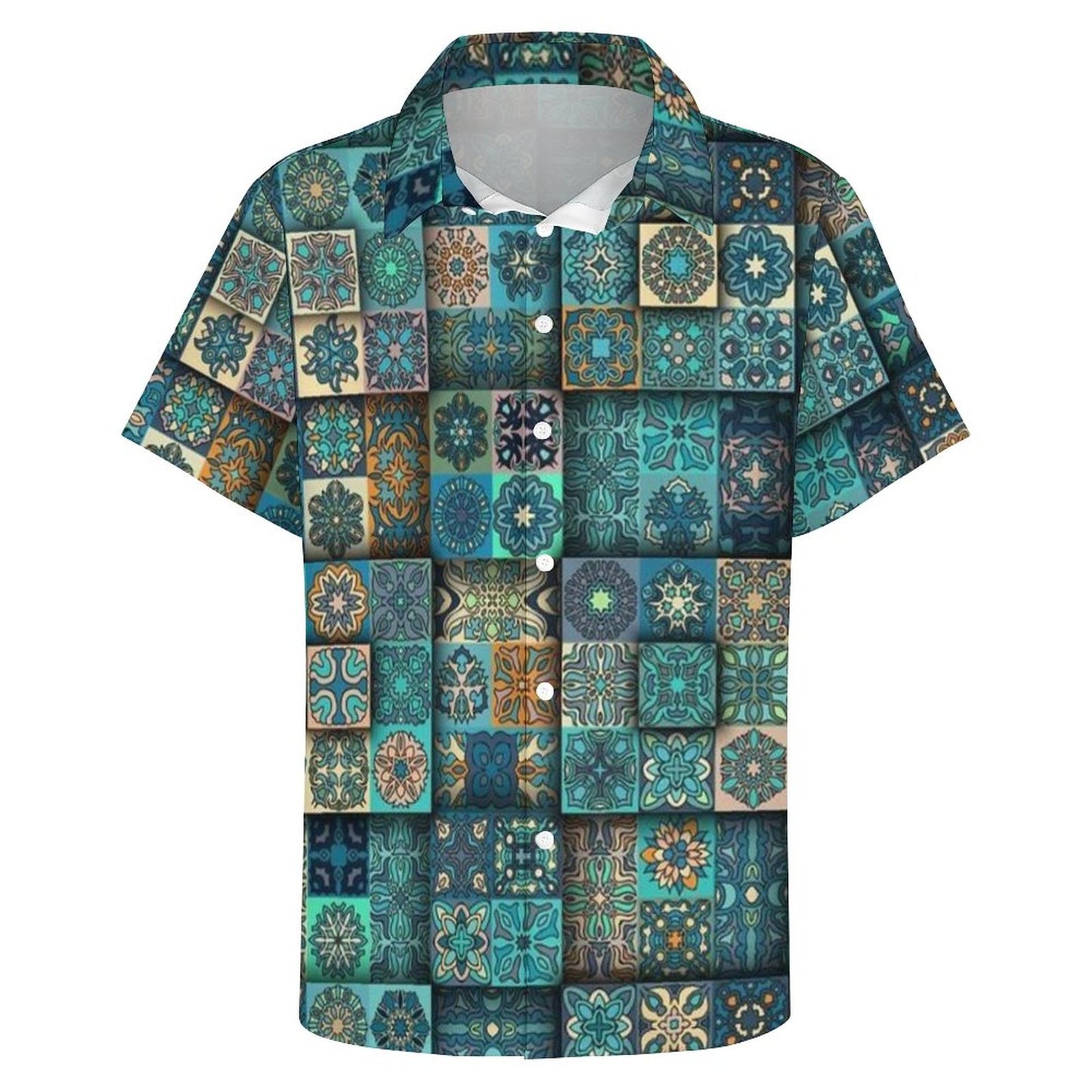 Men's Fashion Casual Printed Short Sleeve Shirts 2306101716