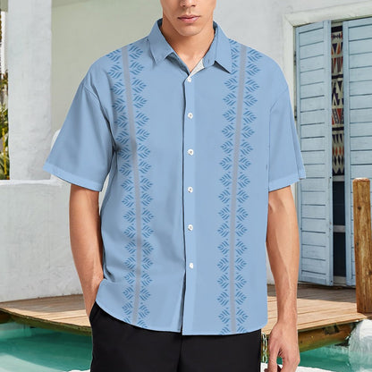 Geometric Print Hawaiian Men's Casual Shirt