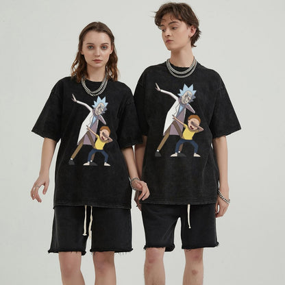 Unisex Vintage Solid Wash T-Shirts 2305103526