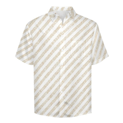 Men's Hawaiian Print Lapel Shirt 2304103745