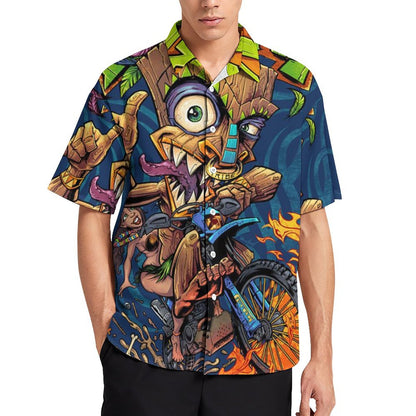 Men's Hawaiian Print Resort Shirt 2305101684