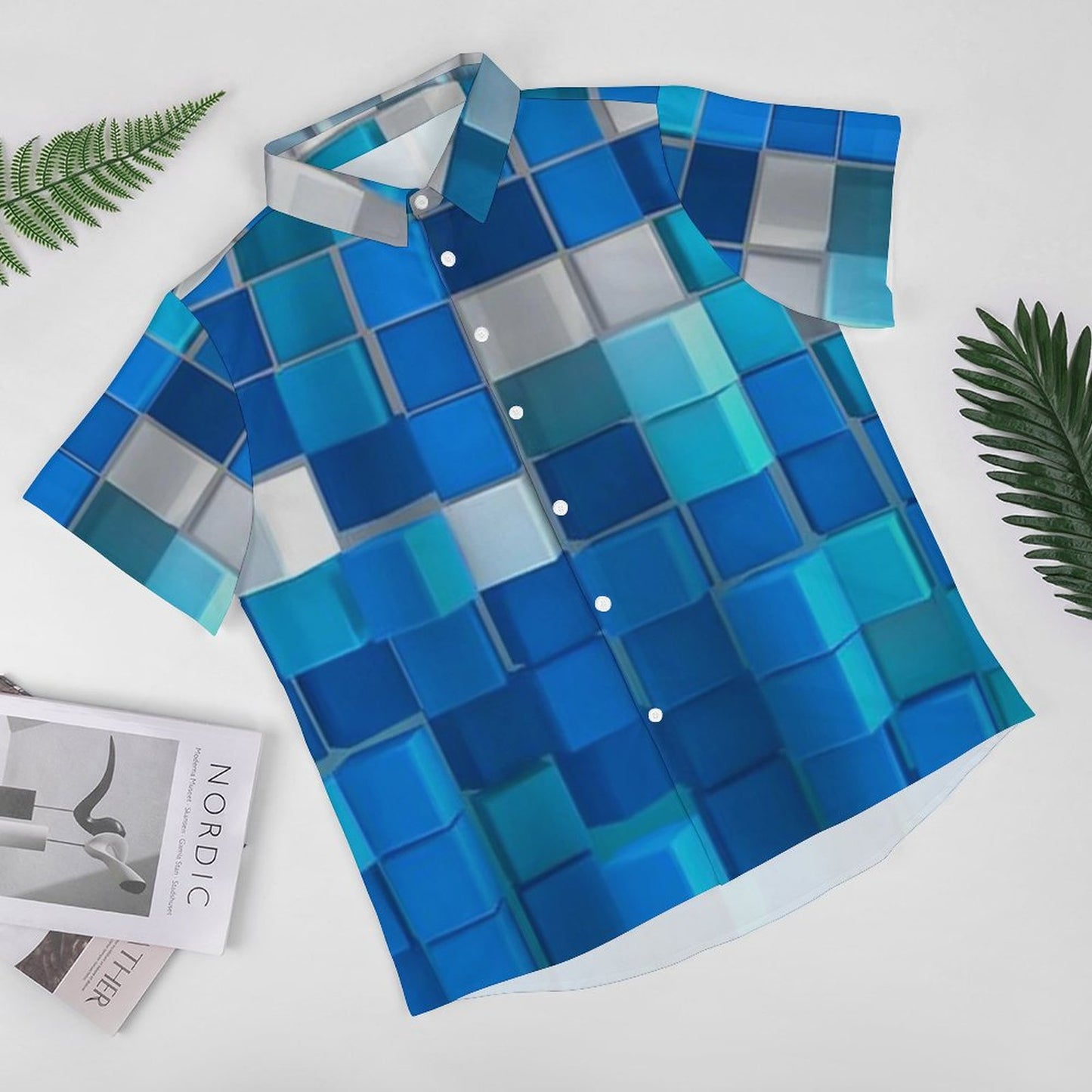 Men's Fashion Casual Printed Short Sleeve Shirts 2306103814