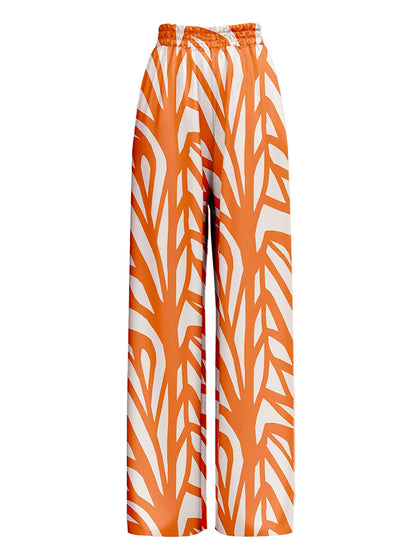 Geometric Print One Piece Swimsuits and Cover Up