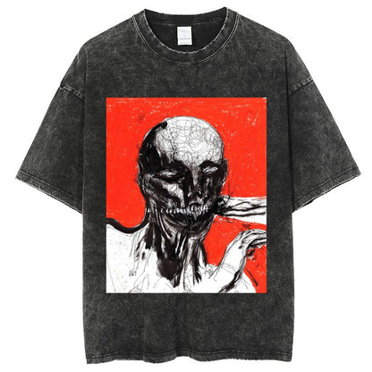 Unisex Vintage Solid Wash T-Shirts 2305104089