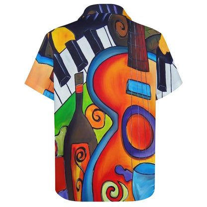 Men's Hawaiian Print Resort Shirt 2305102019
