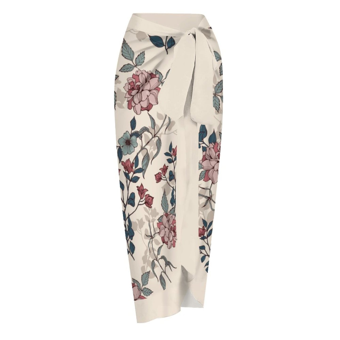 Casual Printed One-Piece Swimsuit And Cover Up 2305104175