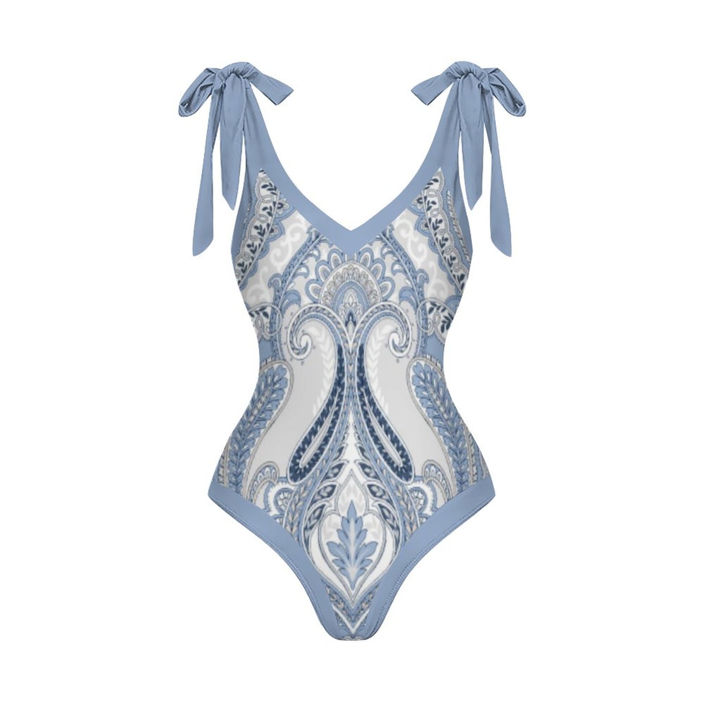 Casual Printed One-Piece Swimsuit And Cover Up 2305103387