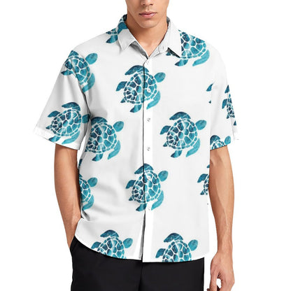 Men's Hawaiian Print Resort Shirt 2305101675