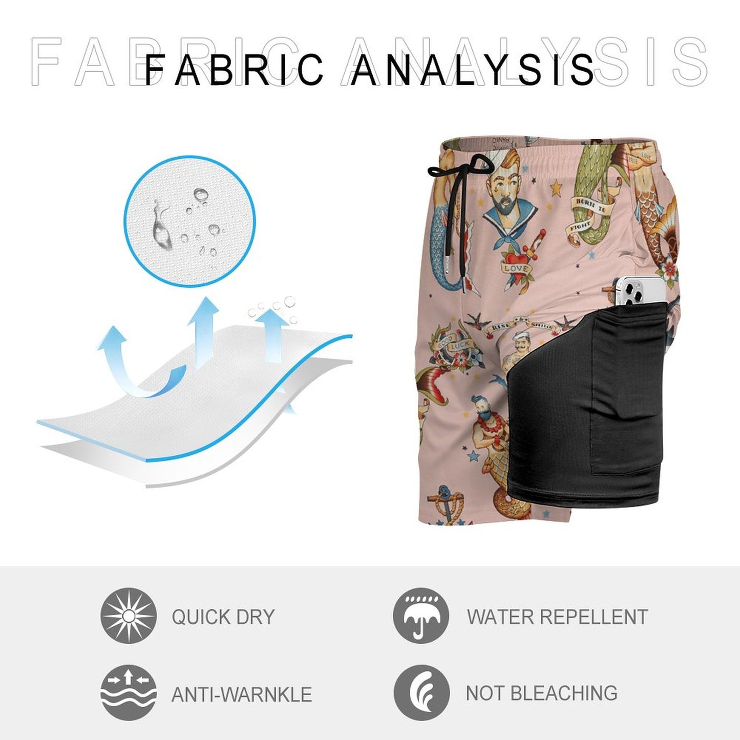 Men's sports fashion beach shorts 2304103706