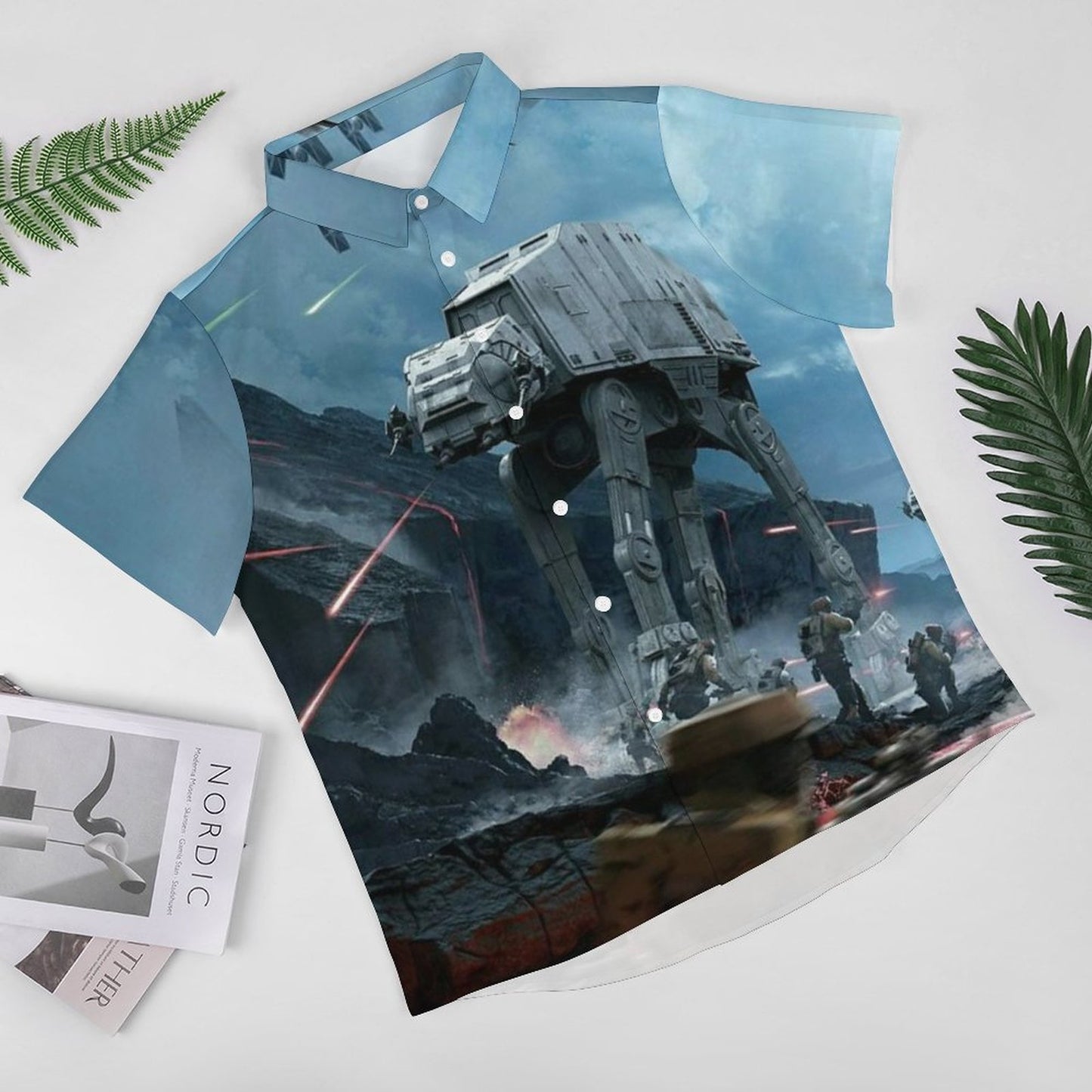 Men's Fashion Casual Printed Short Sleeve Shirts 2306101500
