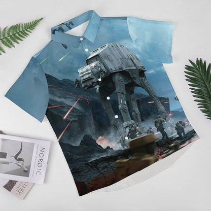 Men's Fashion Casual Printed Short Sleeve Shirts 2306101500