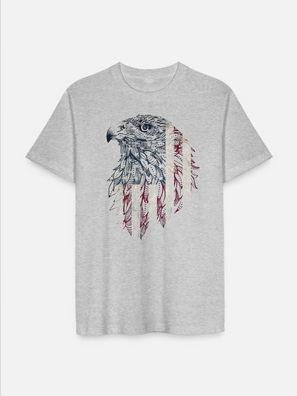 Unisex Round Neck Casual Printed Short Sleeve T-Shirt
