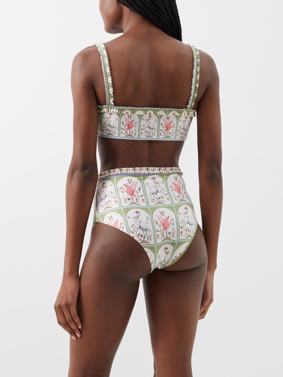 Simple Print Bikini Fashion Swimsuit