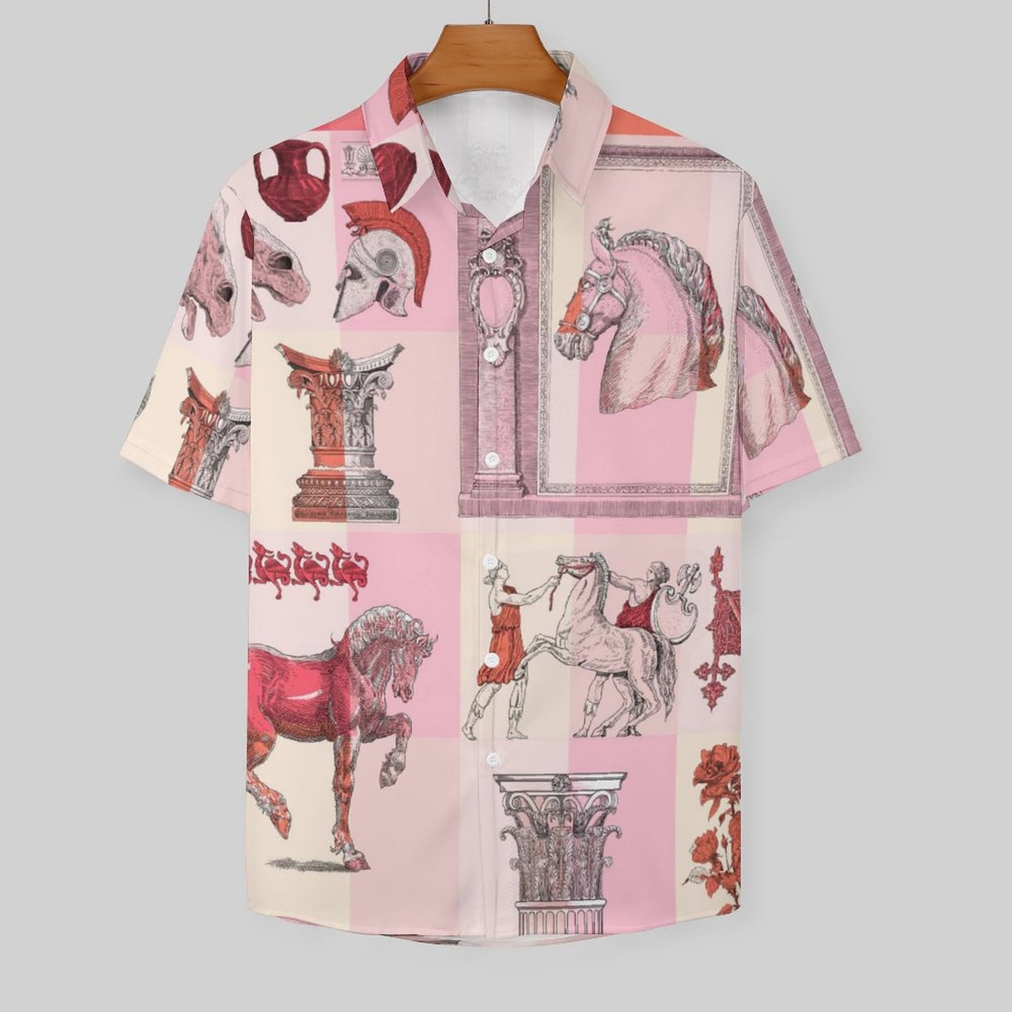 Men's Fashion Casual Printed Short Sleeve Shirts 2306101339