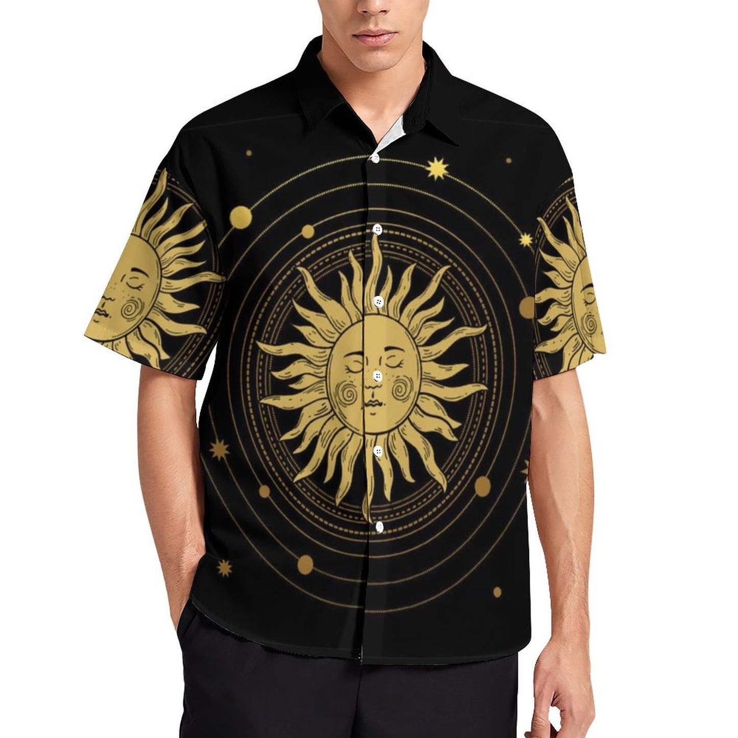Men's Fashion Casual Printed Short Sleeve Shirts 2306100971